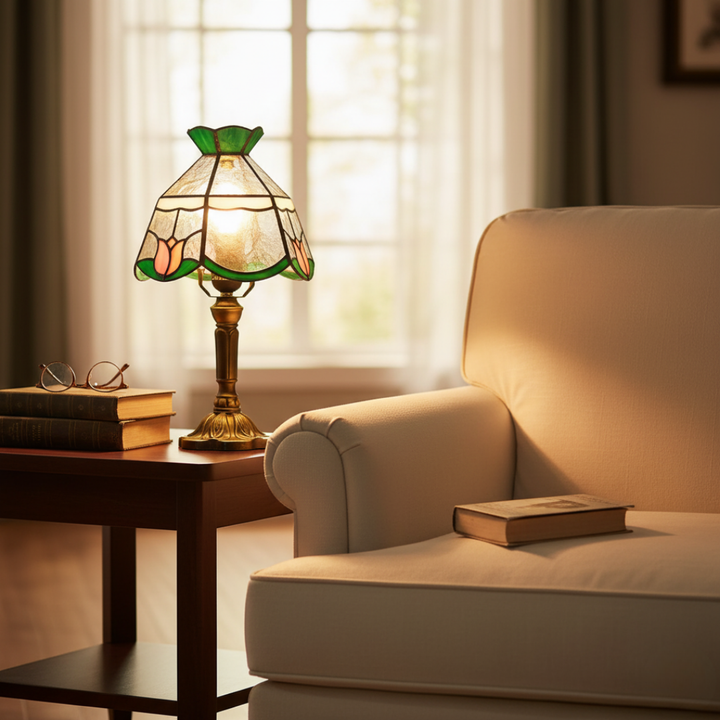 Αντίκα μπαρόκ επιτραπέζια λάμπα LED