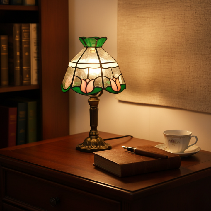 Αντίκα μπαρόκ επιτραπέζια λάμπα LED